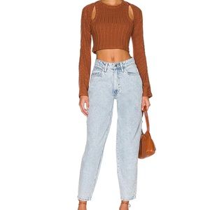 Weworewhat Dani boyfriend jeans size 28 NWT